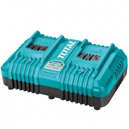 TOTAL 40011  
 Cargador rápido doble TCLI2034E  
 20 V