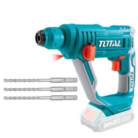 TOTAL 40013  
 Martillo combinado a batería TRHLI1601  
 20 V