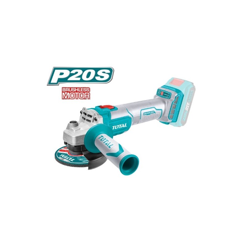 TOTAL 40016  
 Amoladora Brushless a batería TAGLI201158  
 20 V