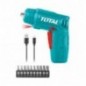 TOTAL 40020  
 Atornillador a batería TSDLI0402  
 4 V
