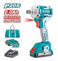 TOTAL 40022  
 Llave impacto 1/2'' Brushless a batería TIWLI2001  
 20 V
