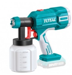TOTAL 40041  
 Pistola de pintura a batería TSGLI2001  
 20 V