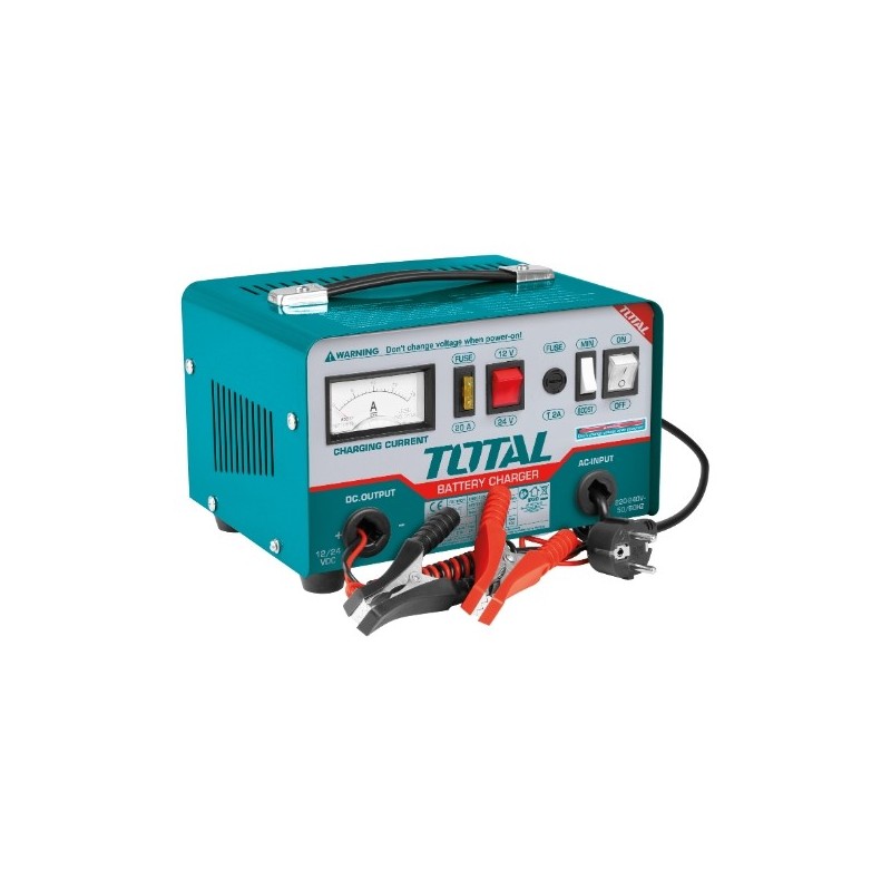 TOTAL 40079  
 Cargador de batería TBC1601  
 12/24 V