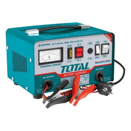 TOTAL 40079  
 Cargador de batería TBC1601  
 12/24 V