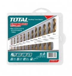 TOTAL 40136  
 Juego de 12 brocas para metal TACSD0125  
 HSS