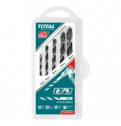 TOTAL 40138  
 Juego de 5 brocas para madera TACSD7055  
 HSS