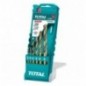 TOTAL 40141  
 Juego de 6 brocas para metal TACSD0065  
 HSS