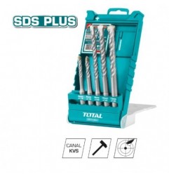 TOTAL 40145  
 Juego de 5 brocas para pared SDS Plus TAC190501  
 HSS
