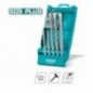 TOTAL 40145  
 Juego de 5 brocas para pared SDS Plus TAC190501  
 HSS