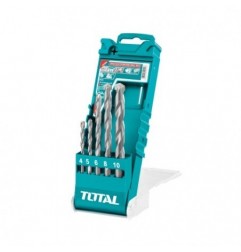 TOTAL 40146  
 Juego de 5 brocas porcelánico TACSD7156  
 HSS