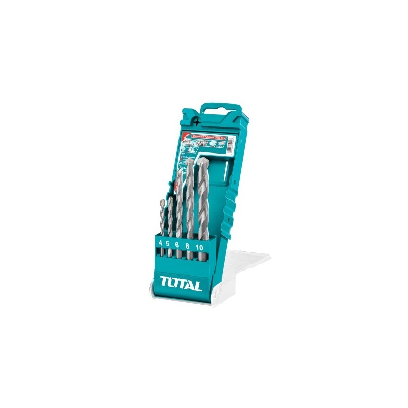 TOTAL 40146  
 Juego de 5 brocas porcelánico TACSD7156  
 HSS