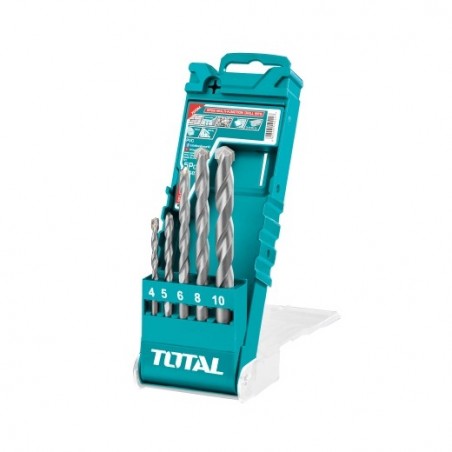 TOTAL 40146  
 Juego de 5 brocas porcelánico TACSD7156  
 HSS