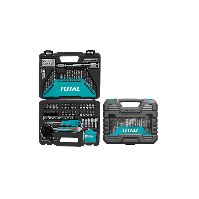 TOTAL 40149 Maletín multiherramienta con brocas THKTAC011182 118 Piezas HSS TOTAL 40149 Maletín multiherramienta con brocas THKTAC011182 118 Piezas HSS