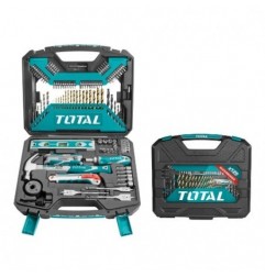 TOTAL 40150   Maletín multiherramienta con brocas THKTAC01120   120 Piezas   HSS