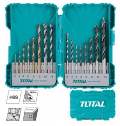 TOTAL 40151  
 Juego de 16 brocas variadas TACSDL11601  
 HSS