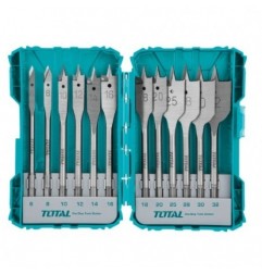 TOTAL 40155  
 Juego de 12 brocas para madera TACSDL1201  
 HSS