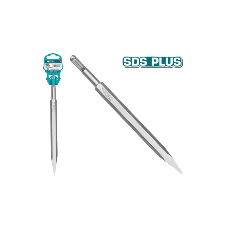 TOTAL 40163  
 Puntero SDS PLUS TAC1511141  
 250 mm  
 Cromo molibdemo (Cr-Mo)