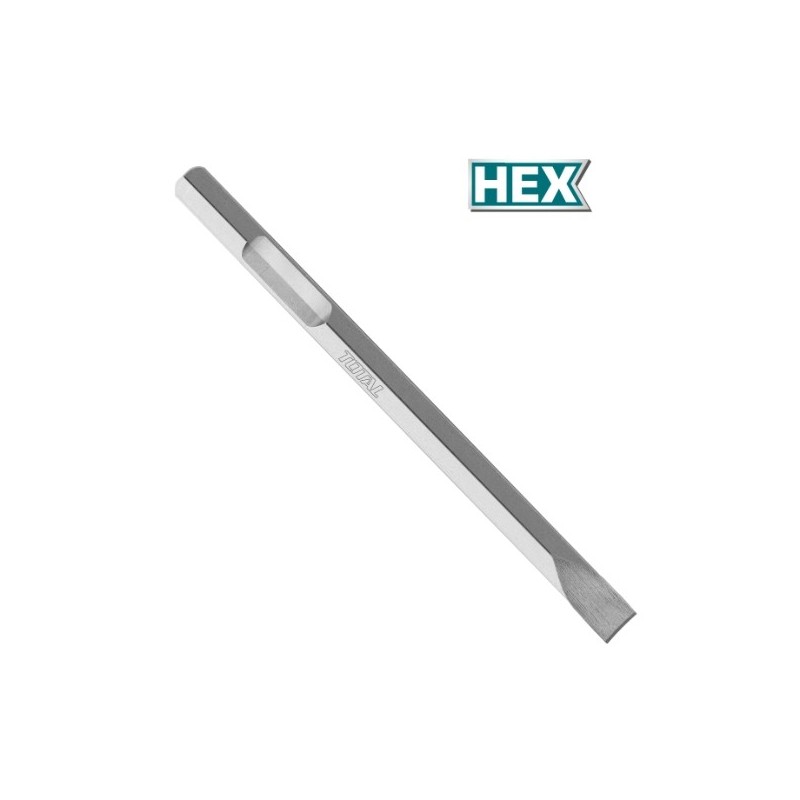 TOTAL 40169  
 Cincel HEX TAC1532282  
 530 x 35 mm  
 Cromo molibdemo (Cr-Mo)