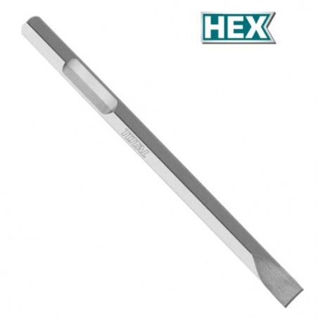 TOTAL 40169  
 Cincel HEX TAC1532282  
 530 x 35 mm  
 Cromo molibdemo (Cr-Mo)