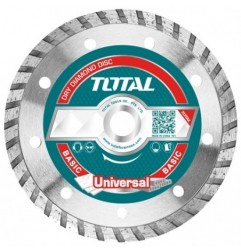 TOTAL 40170   Caja discos diamante ladrillo y hormigón TAC213M   Ø115 mm   Diamante