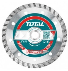 TOTAL 40171  
 Caja discos diamante ladrillo y hormigón TAC213M  
 Ø125 mm  
 Diamante