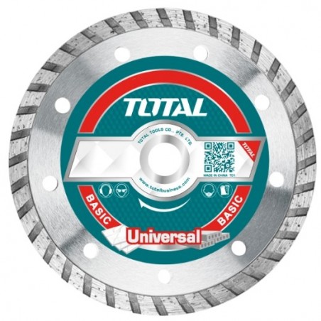 TOTAL 40171  
 Caja discos diamante ladrillo y hormigón TAC213M  
 Ø125 mm  
 Diamante
