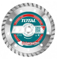 TOTAL 40174  
 Disco diamante ladrillo y hormigón TAC213  
 Ø125 mm  
 Diamante