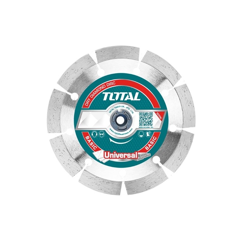 TOTAL 40175  
 Disco diamante mármol y granito TAC211  
 Ø115 mm  
 Diamante