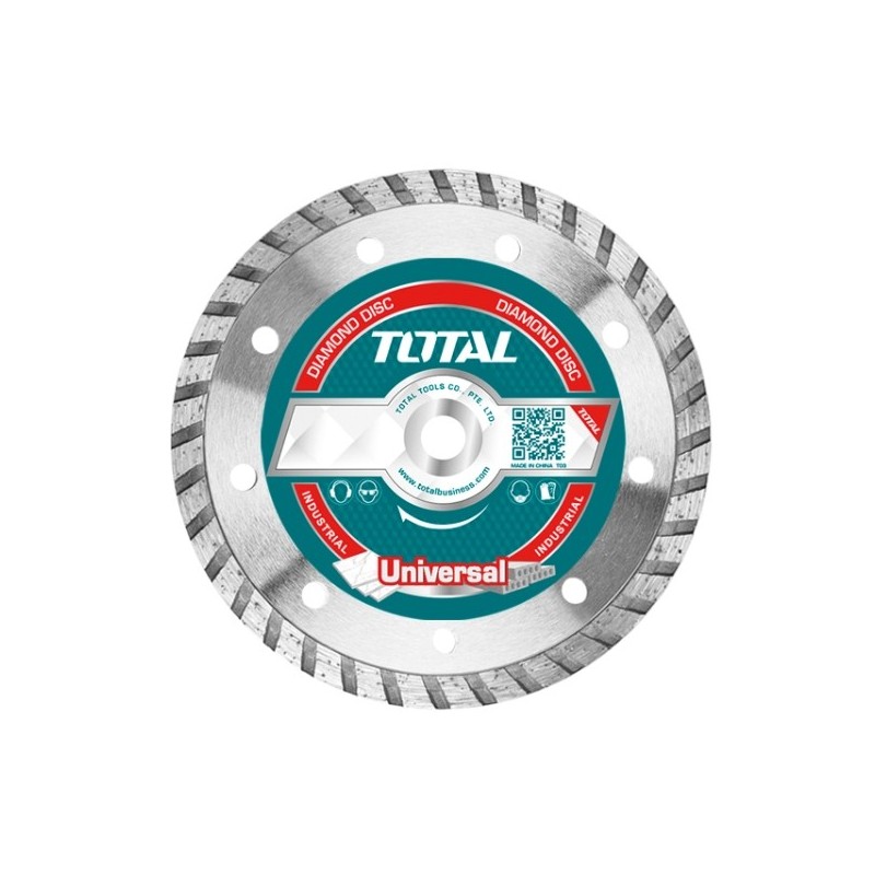TOTAL 40176  
 Disco diamante mármol y granito TAC211  
 Ø125 mm  
 Diamante