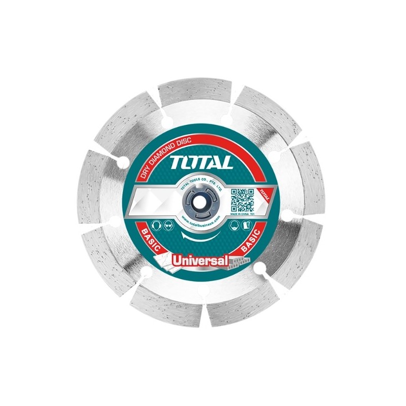 TOTAL 40177  
 Caja discos diamante mármol y granito TAC2111M  
 Ø115 mm  
 Diamante
