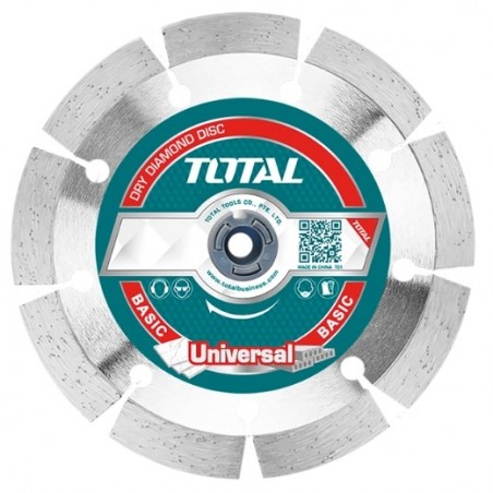 TOTAL 40177  
 Caja discos diamante mármol y granito TAC2111M  
 Ø115 mm  
 Diamante