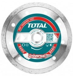 TOTAL 40180  
 Disco diamante cerámica TAC212  
 Ø115 mm  
 Diamante