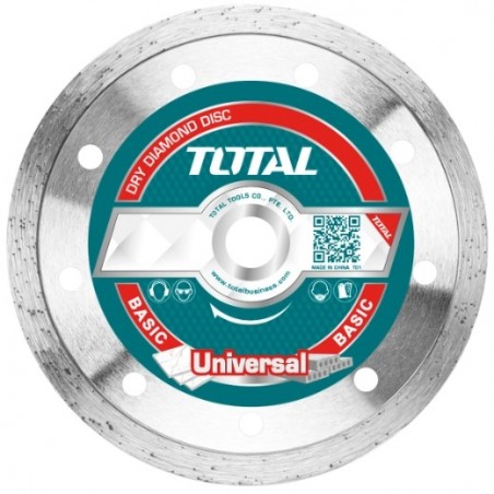 TOTAL 40180  
 Disco diamante cerámica TAC212  
 Ø115 mm  
 Diamante