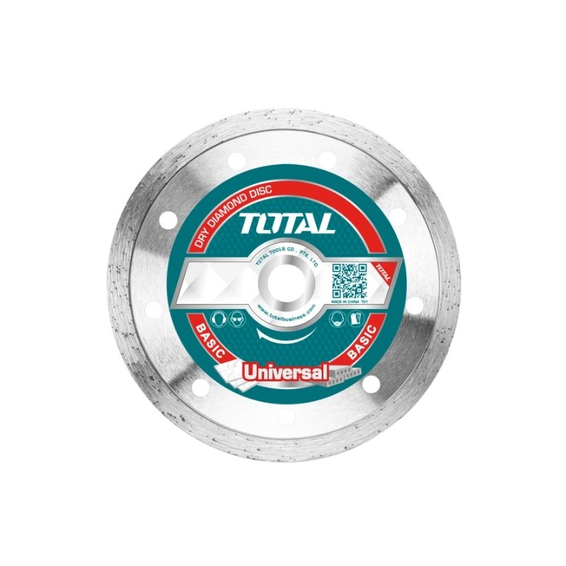 TOTAL 40181  
 Disco diamante cerámica TAC212  
 Ø125 mm  
 Diamante