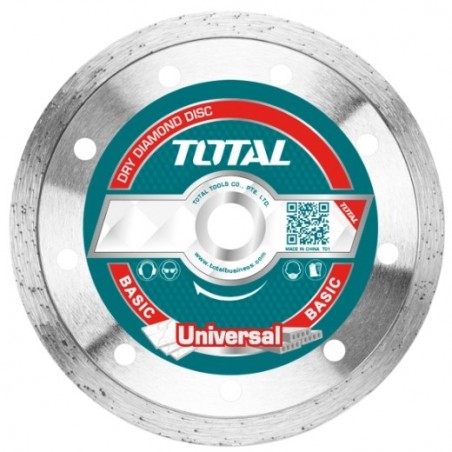 TOTAL 40181  
 Disco diamante cerámica TAC212  
 Ø125 mm  
 Diamante