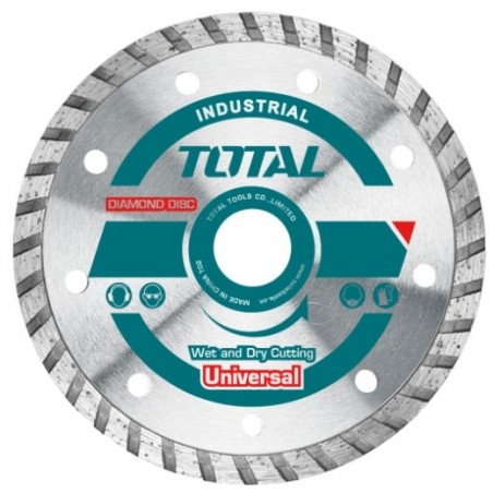 TOTAL 40182  
 Disco diamante piedra TAC213-1  
 Ø115 mm  
 Diamante