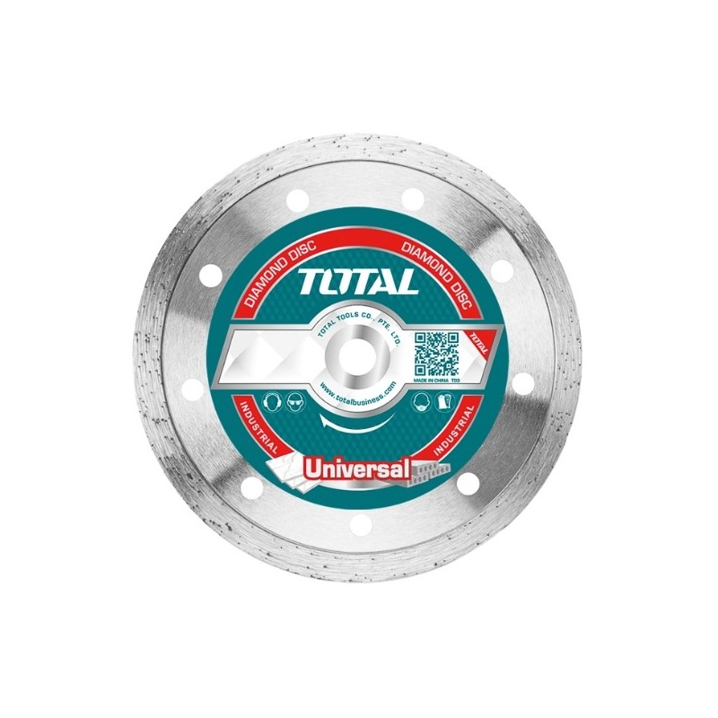 TOTAL 40187  
 Disco diamante corte húmedo TAC2121-7  
 Ø125 mm  
 Diamante