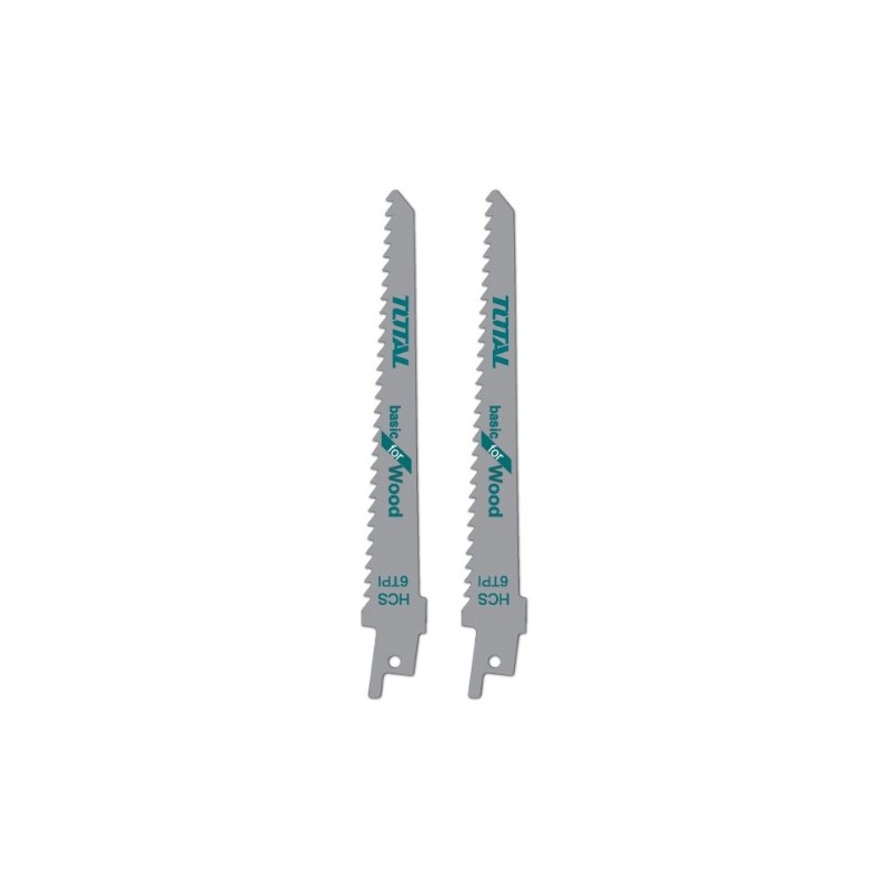 TOTAL 40208  
 Hojas para sierra sable TAC52644D  
 150 x 19 x 1,25 mm