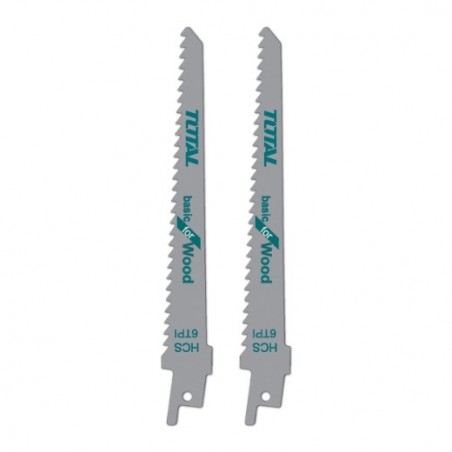 TOTAL 40208  
 Hojas para sierra sable TAC52644D  
 150 x 19 x 1,25 mm