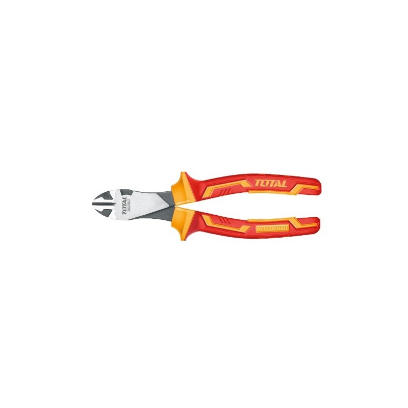 TOTAL 40277  
 Alicate aislado de corte reforzado THTIP2571  
 180 mm  
 Cromo vanadio (Cr-V)