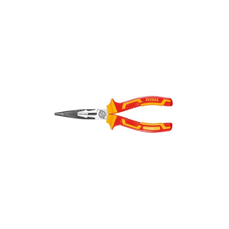TOTAL 40279  
 Alicate aislado de punta plana THTIP23  
 200 mm  
 Cromo vanadio (Cr-V)
