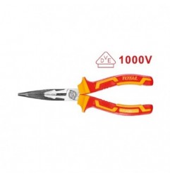 TOTAL 40280  
 Alicate aislado de punta plana curva THTIP2481  
 200 mm  
 Cromo vanadio (Cr-V)