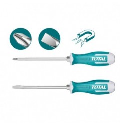 TOTAL 40341  
 Juego 2 destornilladores industriales THGSS2206  
 Acero