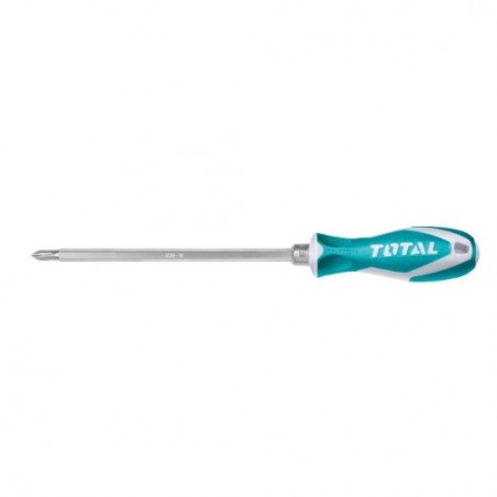 TOTAL 40349  
 Destornillador con varilla intercambiable THT250206  
 160 mm  
 Cromo vanadio (Cr-V)