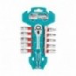 TOTAL 40364  
 Juego de 10 vasos 1/4'' THT14114126  
 1/4''