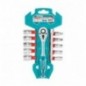 TOTAL 40365  
 Juego de 10 vasos 1/2'' THT141121  
 1/2''
