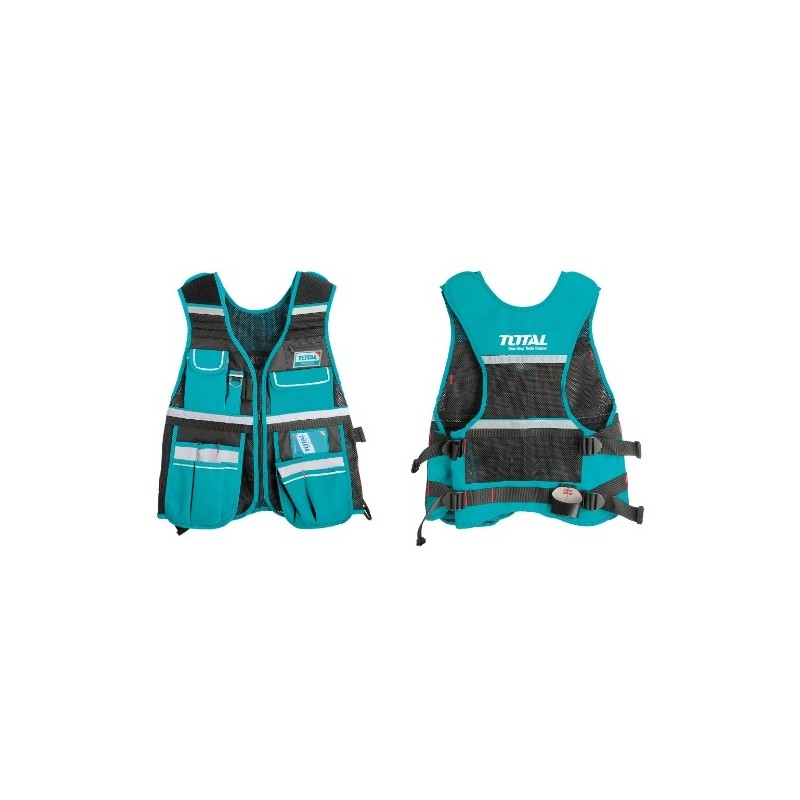 TOTAL 40381  
 Chaleco portaherramientas TTVT1601  
 42 x 60 x 3 cm