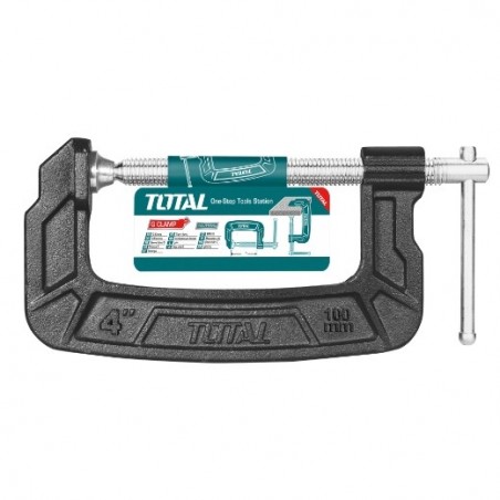 TOTAL 40382  
 Tornillo de apriete THT131  
 100 mm  
 Acero maleable