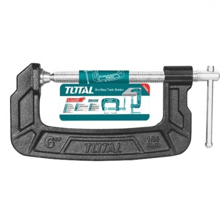 TOTAL 40384  
 Tornillo de apriete THT131  
 150 mm  
 Acero maleable