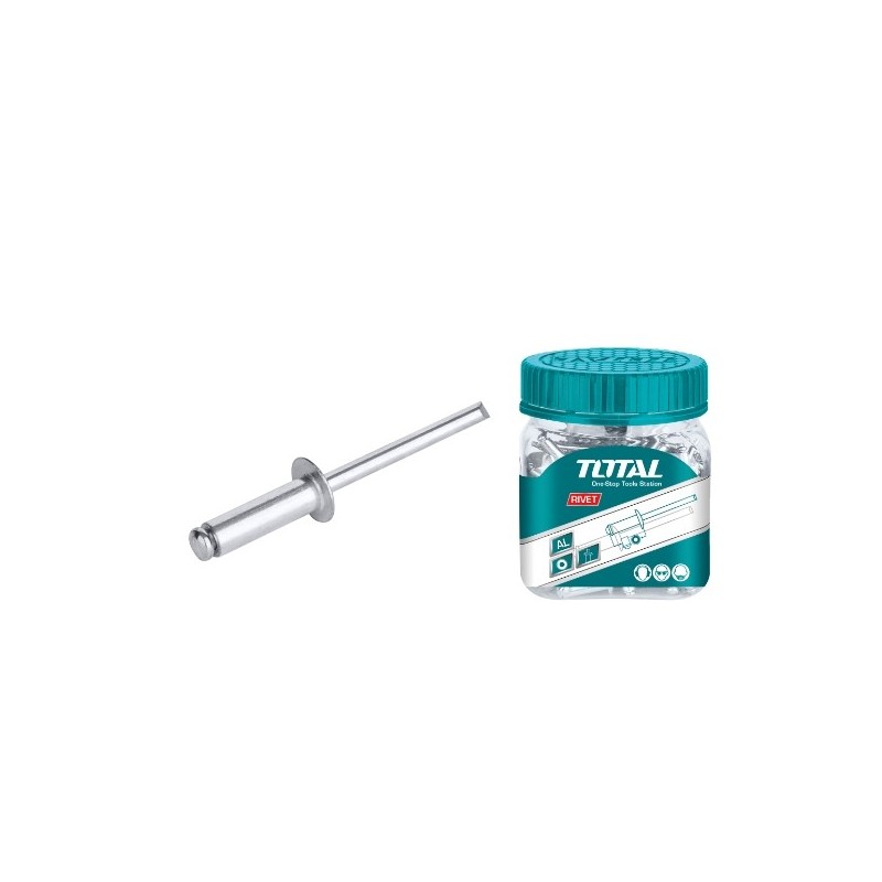 TOTAL 40413  
 Remaches WJRT  
 3,2 x 8 mm  
 Aluminio